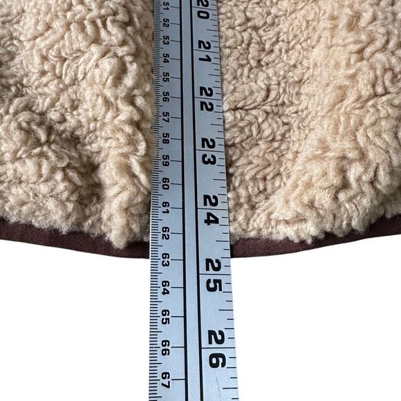 Driftwood Fleece Sherpa Jacket Women’s Large Beige 1/4 Aztec Geometric Pullover - Picture 9 of 9